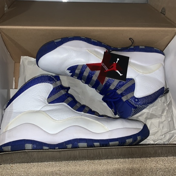 Air Jordan 10 Retro TXT- white/Old royal stealth size 9 - Picture 10 of 10